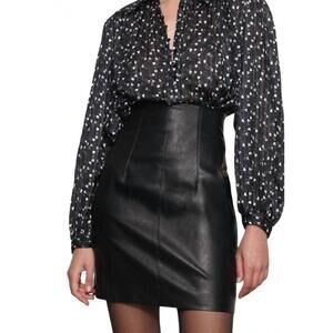 NEW SABINA MUSAYEV lia skirt in black